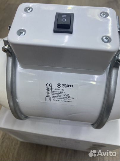 Канальный вентилятор 100