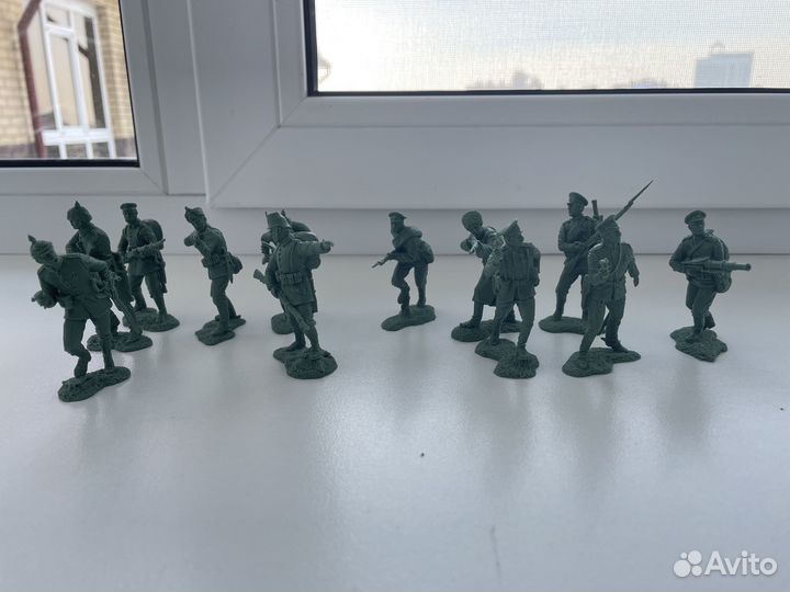 Солдатики Грюнвальдская битва и Индейцы