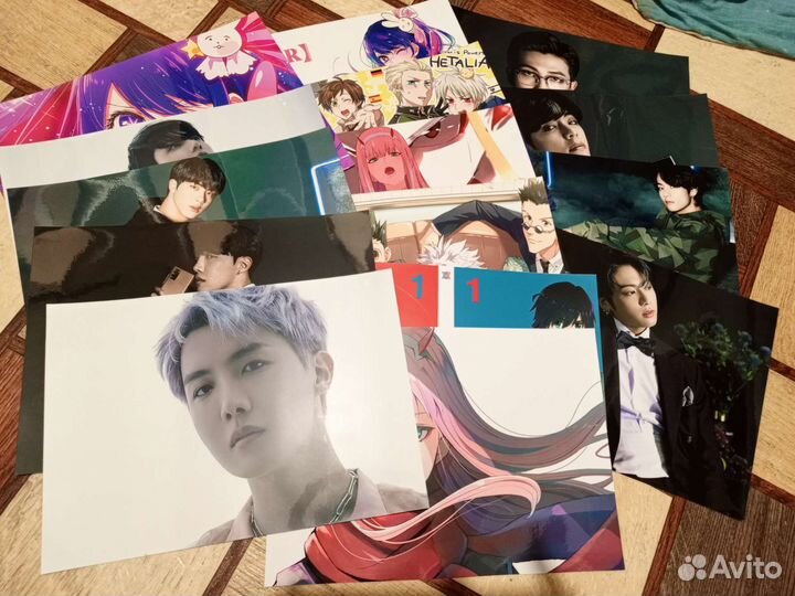 158 шт плакаты аниме bts stray kids
