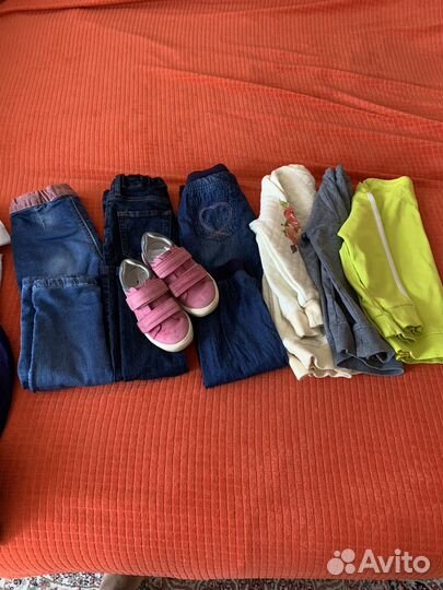 Вещи пакетом на девочку на рост 110см