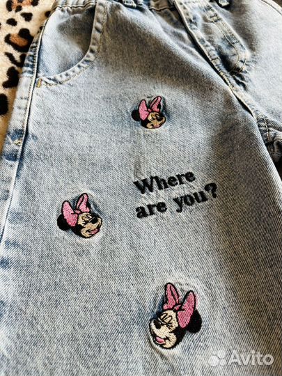 Джинсы Минни Маус