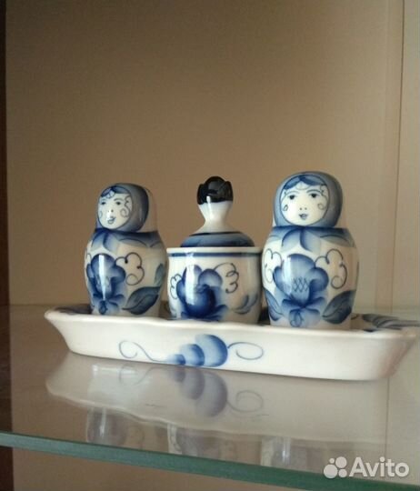 Гжель. Набор для специй