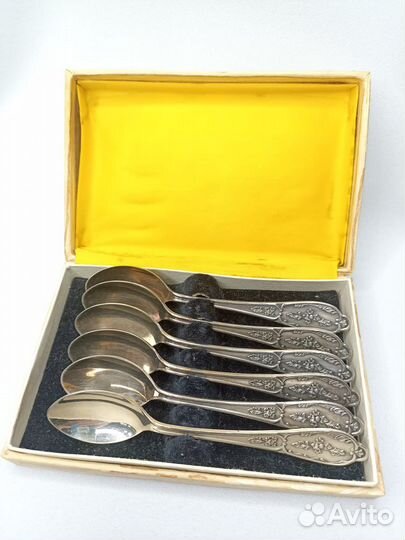 Наборы чайных ложек Мельхиор СССР много