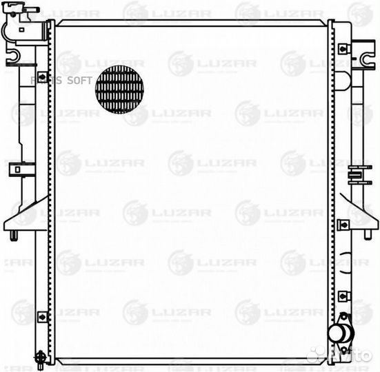 Luzar LRC1150 Радиатор охл. для а/м Mitsubishi L20
