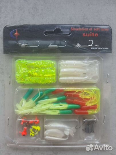 Офс.крючки,набор для джига,леска, держ.крючка