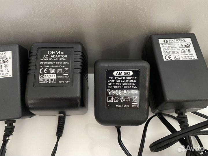 Блок питания адаптер разные новые