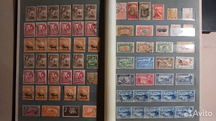 Альбом.20 страниц.марки колонии