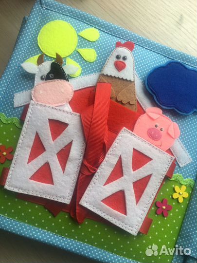 Развивающая книга из фетра