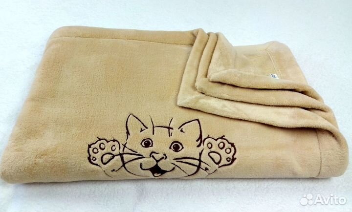 Плед детский плюшевый