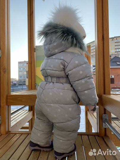 Зимний комбинезон для девочки 74 gulliver