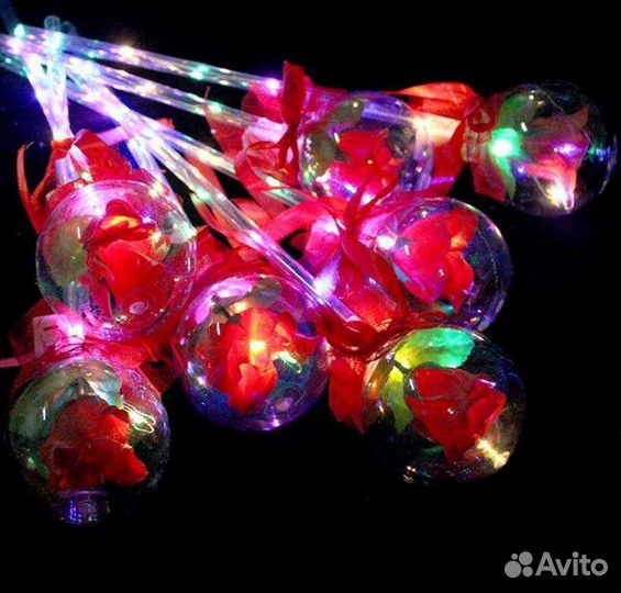 Волшебный светящийся шар с Розой внутри оптом