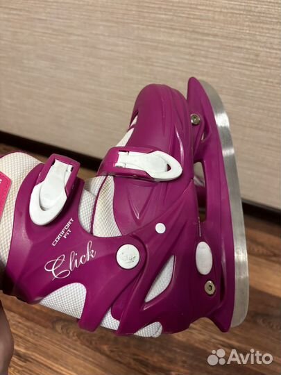 Коньки детские раздвижные 34 37 размер