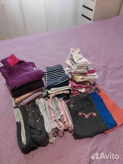 2 пакета вещей на девочку 3-4 года, р.98-104см