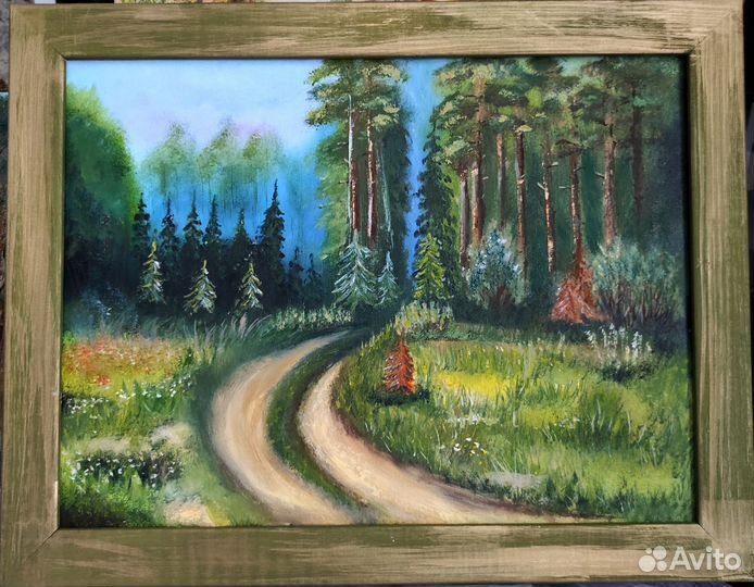 Картина маслом на холсте пейзаж