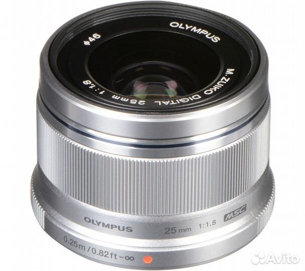 Объектив Olympus M.Zuiko Digital 25mm f/1.8, сереб