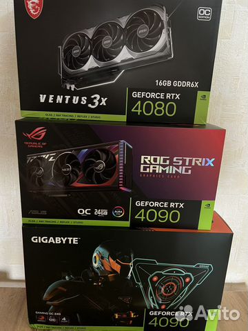 Видеокарты на заказ Asus,Msi,palit,gigabyte 4080