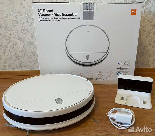 Робот пылесос xiaomi mi robot vacuum mop essential