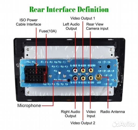 Магнитола 1 DIN. С Экраном 9 Дюймов. MirrorLink
