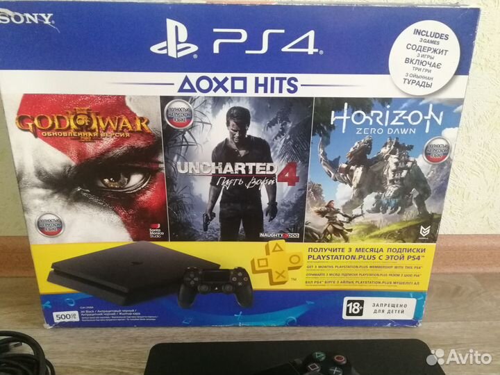 Игровая консоль PS4 Slim Sony 500Gb Black