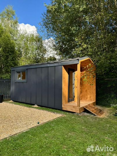 Бытовка / дачный домик / Барнхаус / с верандой