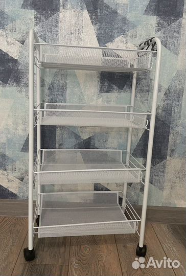 Стеллаж тележка косметологическая парикмахерская