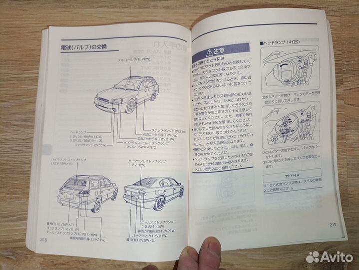 Руководство по эксплуатации subaru B12 RHD Япония