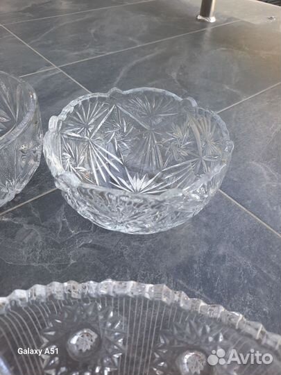 Конфетница СССР хрусталь