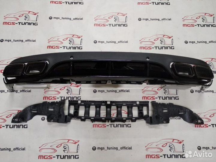 Диффузор black насадки C coupe C205 AMG Edition 1