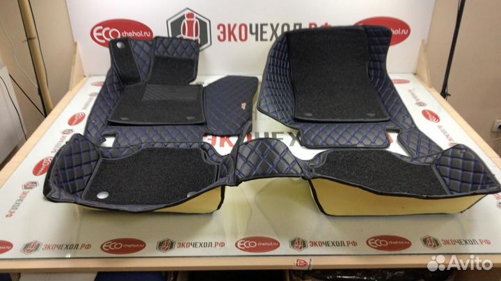 3D Коврики Porsche из Экокожи