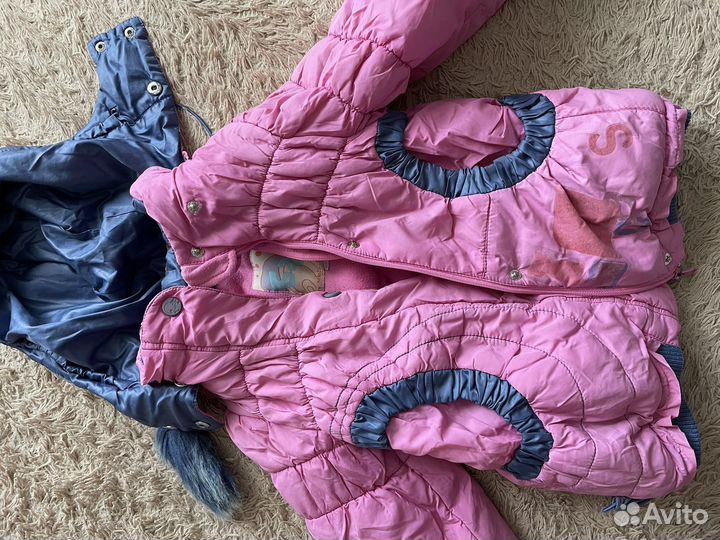 Зимний костюм для девочки 104 батик