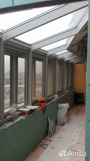 Стеклянная крыша, Остекление террас