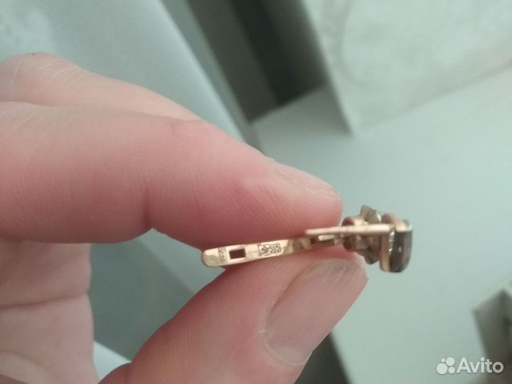 Золотые серьги СССР тюльпаны