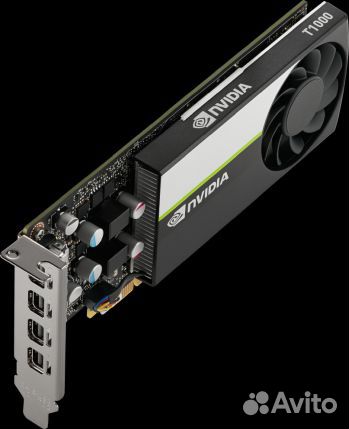 Профессиональная видеокарта VGA PNY nvidia T1000, 8 GB gddr6/128 bit, PCI Express 4.0 x16, 4x mDP