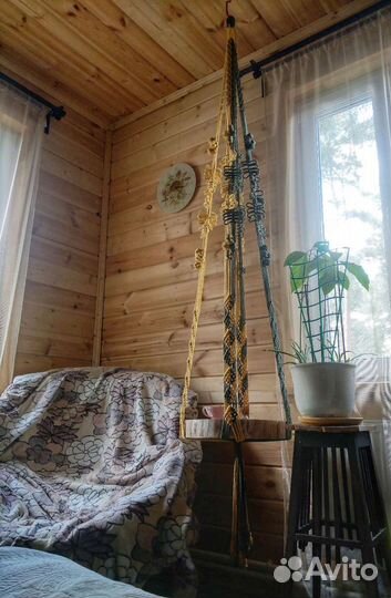 Большой подвес / Подвесной стол в технике макраме