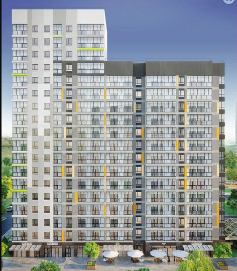 2-к. квартира, 58,6 м², 11/17 эт.