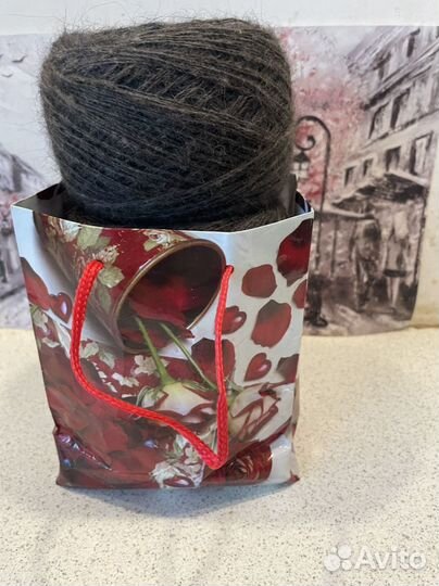 Пряжа из собачьей шерсти 100