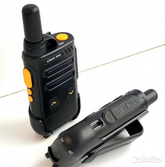 Легкая рация с наушником, комплект 2 штуки