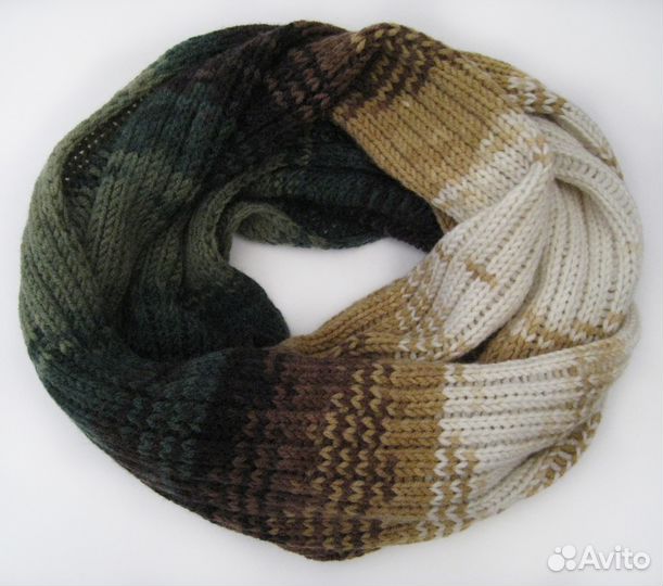 Снуд женский вязаный полушерстяной новый