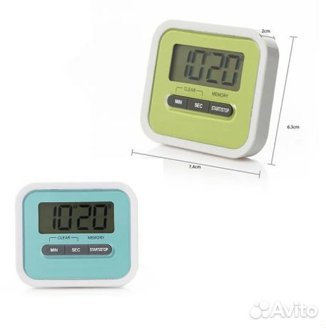 Таймер многофункциональный 100 минут 2 цвета