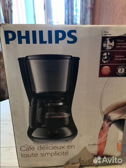 Кофеварка Philips капельного типа. Новая