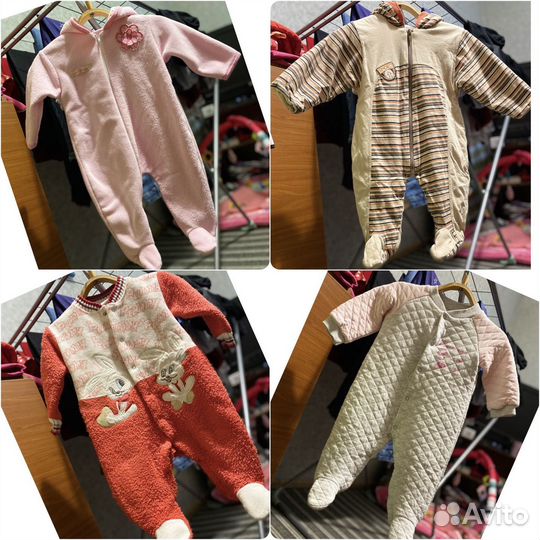 Детские вещи на девочку пакетом 56,62,68,74