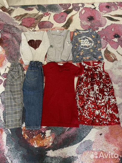Вещи Zara, HM пакетом на р.122-128