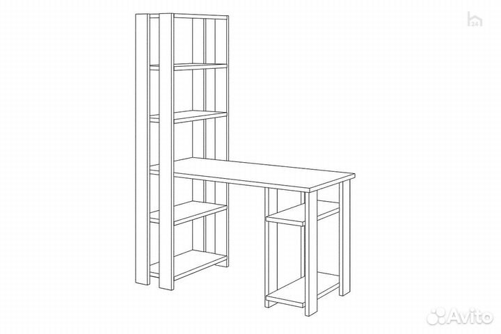 Стол компьютерный Slim стн-180/120 В