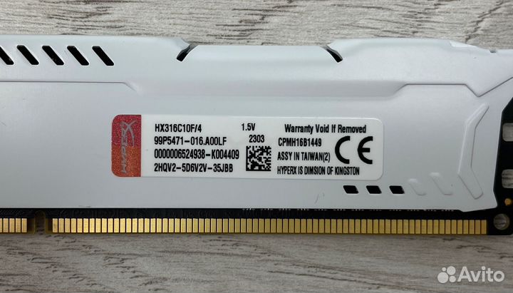 DDR3 4 GB 1600 mhz HyperX Fury для пк Новая