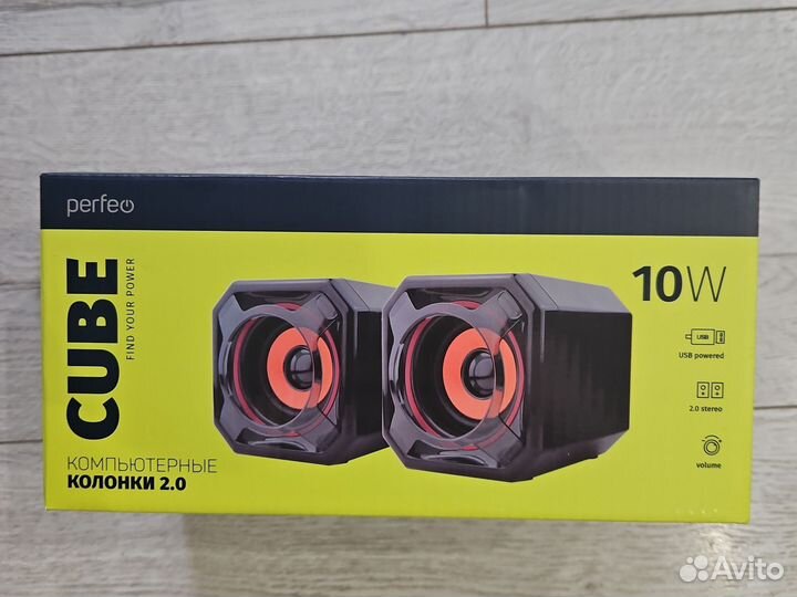Колонки для компьютера Perfeo Cube новые