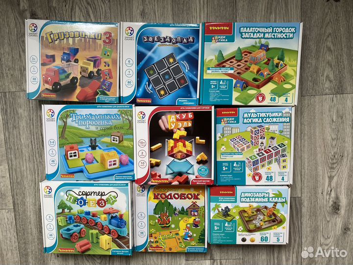 Развивающие настольные игры Bondibon, Smart Games