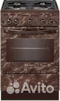 Кухонная плита gefest 5300-02 0354 мрамор коричнев