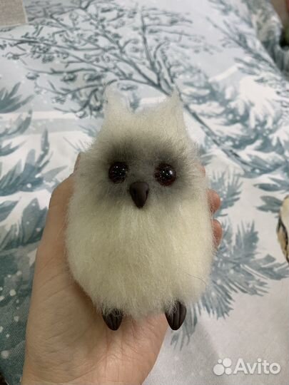 Авторская валяная игрушка сова