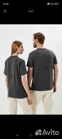 Футболка унисекс Alpha Industries S