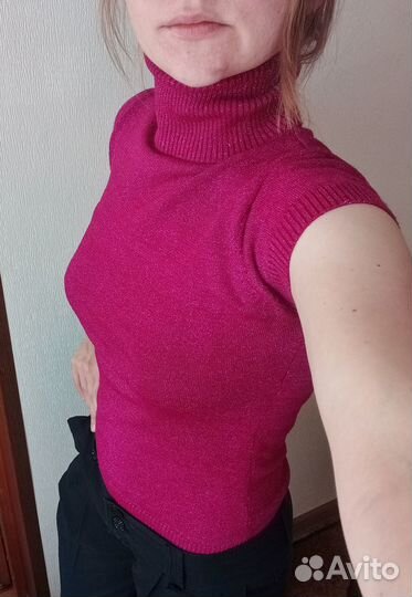 Водолазка женская с коротким рукавом XXS XS